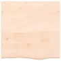 Untreated solid oak wood table top 60x60x(2-6) cm by vidaXL, Table tops - Ref: Foro24-3156289, Price: 61,54 €, Discount: %