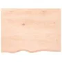 Tablero de mesa madera maciza roble sin tratar 80x60x(2-6) cm by vidaXL, Table tops - Ref: Foro24-3156298, Price: 72,88 €, Di...