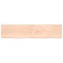 Tischplatte aus unbehandeltem massivem Eichenholz, 220 x 50 x (2–4) cm von vidaXL, Tischplatten - Ref: Foro24-3156340, Preis:...