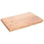 Tischplatte aus hellbraun behandeltem Eichenholz, 60 x 40 x (2–4) cm von vidaXL, Tischplatten - Ref: Foro24-3156345, Preis: 6...