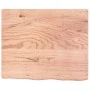 Light brown treated oak wood table top 60x50x(2-4) cm by vidaXL, Table tops - Ref: Foro24-3156348, Price: 74,45 €, Discount: %