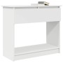 Mesa consola con cajones blanca 85,5x38,5x74,5 cm