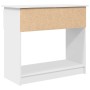 Mesa consola con cajones blanca 85,5x38,5x74,5 cm