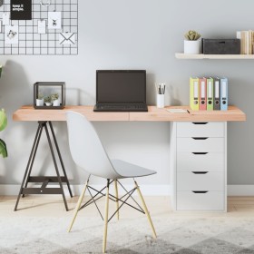 Solid untreated oak wood table top 160x60x(2-6) cm by vidaXL, Table tops - Ref: Foro24-3156325, Price: 130,91 €, Discount: %
