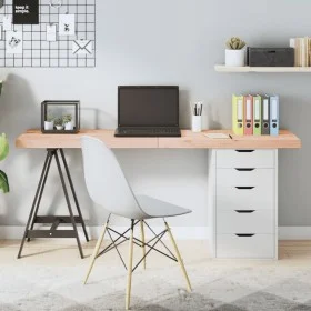 Solid untreated oak wood table top 160x60x(2-6) cm by vidaXL, Table tops - Ref: Foro24-3156325, Price: 129,55 €, Discount: %