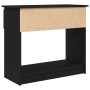 Mesa consola con cajones negra 85,5x38,5x74,5 cm