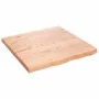 Tischplatte aus hellbraun behandeltem Eichenholz, 60 x 60 x (2–4) cm von vidaXL, Tischplatten - Ref: Foro24-3156351, Preis: 5...