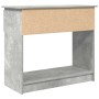 Mesa consola con cajones gris hormigón 85,5x38,5x74,5 cm