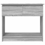 Mesa consola con cajones Sonoma gris 85,5x38,5x74,5 cm