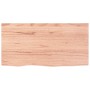 Light brown treated oak wood table top 80x40x(2-4) cm by vidaXL, Table tops - Ref: Foro24-3156354, Price: 75,76 €, Discount: %