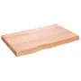 Light brown treated oak wood table top 80x50x(2-6) cm by vidaXL, Table tops - Ref: Foro24-3156358, Price: 76,70 €, Discount: %