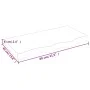 Tischplatte aus hellbraun behandeltem Eichenholz, 80 x 40 x (2–6) cm von vidaXL, Tischplatten - Ref: Foro24-3156355, Preis: 8...