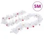 Christmas garland decorated with white balls 5 m by vidaXL, Festive decorations - Ref: Foro24-340734, Price: 25,18 €, Discoun...