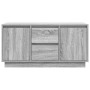 Mueble de TV con luces LED Sonoma gris 100x41x50 cm