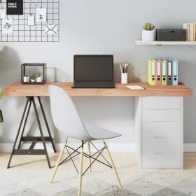 Light brown treated oak wood table top 160x60x(2-6) cm by vidaXL, Table tops - Ref: Foro24-3156388, Price: 148,43 €, Discount: %