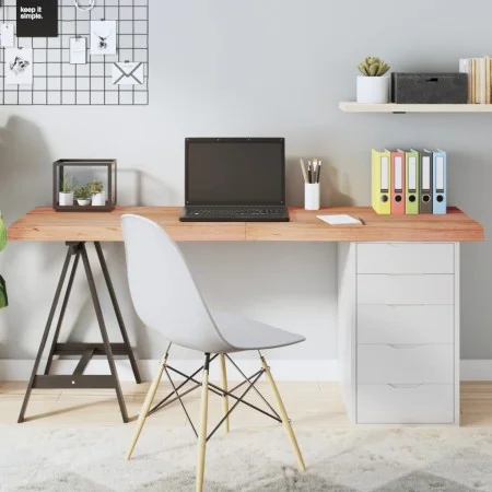 Light brown treated oak wood table top 160x60x(2-6) cm by vidaXL, Table tops - Ref: Foro24-3156388, Price: 148,43 €, Discount: %