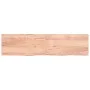 Tischplatte aus hellbraun behandeltem Eichenholz, 200 x 50 x (2–6) cm von vidaXL, Tischplatten - Ref: Foro24-3156398, Preis: ...