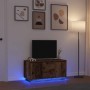 Mueble de TV con luces LED madera vieja 100x41x50 cm