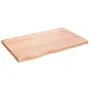 Light brown treated oak wood table top 80x50x(2-4) cm by vidaXL, Table tops - Ref: Foro24-3156357, Price: 63,77 €, Discount: %