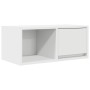 Mueble de TV de madera de ingeniería blanco 60x31x25,5 cm