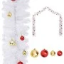 Weihnachtsgirlande verziert mit weißen Kugeln 10 m von vidaXL, Festliche Dekorationen - Ref: Foro24-340735, Preis: 69,94 €, R...
