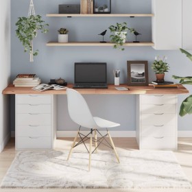 Light brown treated oak wood table top 220x60x(2-4) cm by vidaXL, Table tops - Ref: Foro24-3156405, Price: 168,72 €, Discount: %