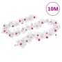 Guirnalda de Navidad decorada con bolas blanco 10 m de vidaXL, Adornos festivos - Ref: Foro24-340735, Precio: 62,51 €, Descue...