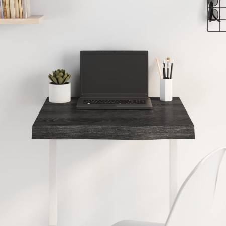 Dark brown treated oak wood table top 60x60x(2-6) cm by vidaXL, Table tops - Ref: Foro24-3156415, Price: 67,93 €, Discount: %