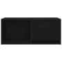 Muebles de TV 2 uds Roble Negro 60x31x25,5 cm Madera ingeniería