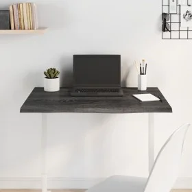 Dark brown treated oak wood table top 80x60x2 cm by vidaXL, Table tops - Ref: Foro24-3156422, Price: 56,25 €, Discount: %