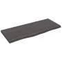Dark brown treated oak wood table top 100x40x(2-4) cm by vidaXL, Table tops - Ref: Foro24-3156426, Price: 61,63 €, Discount: %