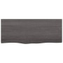 Tischplatte aus dunkelbraun behandeltem Eichenholz, 100 x 40 x (2–4) cm von vidaXL, Tischplatten - Ref: Foro24-3156426, Preis...