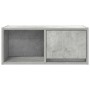 Mueble de TV madera de ingeniería gris hormigón 60x31x25,5 cm