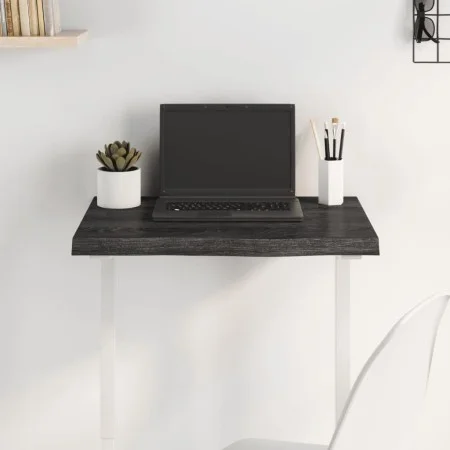 Dark brown treated oak wood table top 60x40x(2-4) cm by vidaXL, Table tops - Ref: Foro24-3156408, Price: 58,61 €, Discount: %