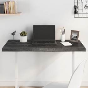 Dark brown treated oak wood table top 100x60x(2-4) cm by vidaXL, Table tops - Ref: Foro24-3156432, Price: 85,69 €, Discount: %