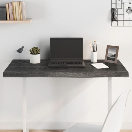 Dark brown treated oak wood table top 100x60x(2-4) cm by vidaXL, Table tops - Ref: Foro24-3156432, Price: 85,69 €, Discount: %