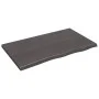 Dark brown treated oak wood table top 100x60x(2-4) cm by vidaXL, Table tops - Ref: Foro24-3156432, Price: 84,60 €, Discount: %