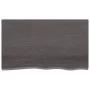Dark brown treated oak wood table top 100x60x(2-4) cm by vidaXL, Table tops - Ref: Foro24-3156432, Price: 84,60 €, Discount: %