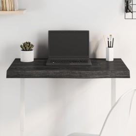 Dark brown treated oak wood table top 80x40x(2-6) cm by vidaXL, Table tops - Ref: Foro24-3156418, Price: 63,22 €, Discount: %