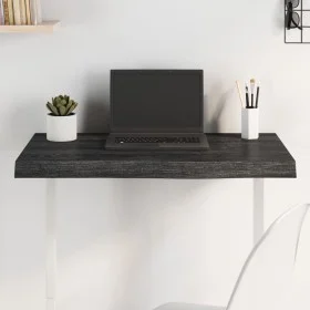 Behandelter dunkelbrauner Eichentischplatte 80x50x(2-6) cm von vidaXL, Tischplatten - Ref: Foro24-3156421, Preis: 72,54 €, Ra...