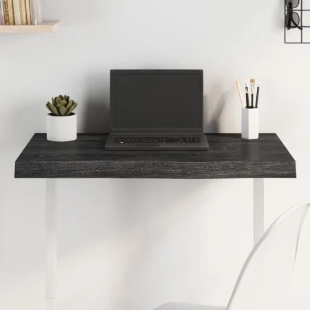 Behandelter dunkelbrauner Eichentischplatte 80x50x(2-6) cm von vidaXL, Tischplatten - Ref: Foro24-3156421, Preis: 72,54 €, Ra...