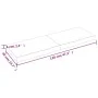 Tablero mesa madera roble tratada marrón oscuro 120x40x(2-6) cm by vidaXL, Table tops - Ref: Foro24-3156435, Price: 85,96 €, ...
