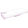 Behandelter dunkelbrauner Eichentischplatte 140x50x(2-4) cm von vidaXL, Tischplatten - Ref: Foro24-3156442, Preis: 97,15 €, R...