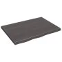 Behandelte dunkelbraune Eichenholz-Tischplatte 80x60x(2-4) cm von vidaXL, Tischplatten - Ref: Foro24-3156423, Preis: 69,90 €,...