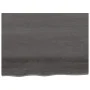 Behandelte dunkelbraune Eichenholz-Tischplatte 80x60x(2-4) cm von vidaXL, Tischplatten - Ref: Foro24-3156423, Preis: 69,90 €,...