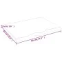 Behandelte dunkelbraune Eichenholz-Tischplatte 80x60x(2-4) cm von vidaXL, Tischplatten - Ref: Foro24-3156423, Preis: 69,90 €,...