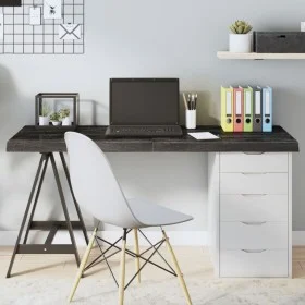 Dark brown treated oak wood table top 140x40x(2-6) cm by vidaXL, Table tops - Ref: Foro24-3156441, Price: 97,04 €, Discount: %