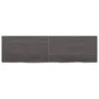 Tischplatte aus dunkelbraun behandeltem Eichenholz, 140 x 40 x (2–6) cm von vidaXL, Tischplatten - Ref: Foro24-3156441, Preis...