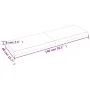 Tischplatte aus dunkelbraun behandeltem Eichenholz, 140 x 40 x (2–6) cm von vidaXL, Tischplatten - Ref: Foro24-3156441, Preis...