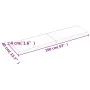 Tablero mesa madera roble tratada marrón oscuro 160x40x(2-4) cm de vidaXL, Tableros para mesas - Ref: Foro24-3156446, Precio:...
